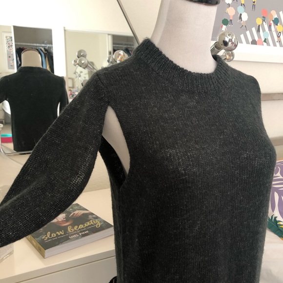 Cheap Monday knit sweater dress gray XS Preowned - Picture 3 of 7